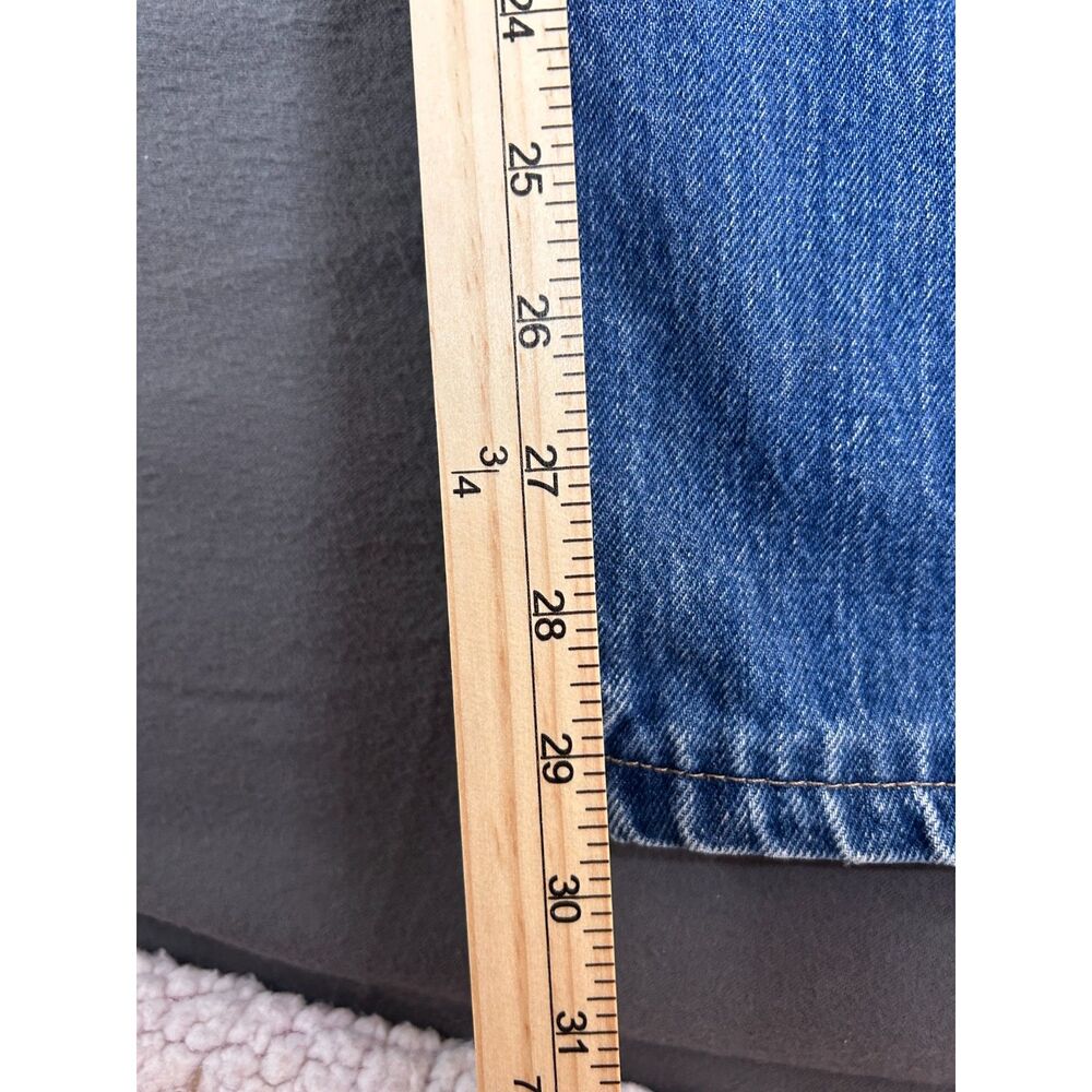 Vtg 80s 90s Calvin Klein High Waist Straight Jeans Made in USA 100% Cotton 34 - Picture 6 of 9